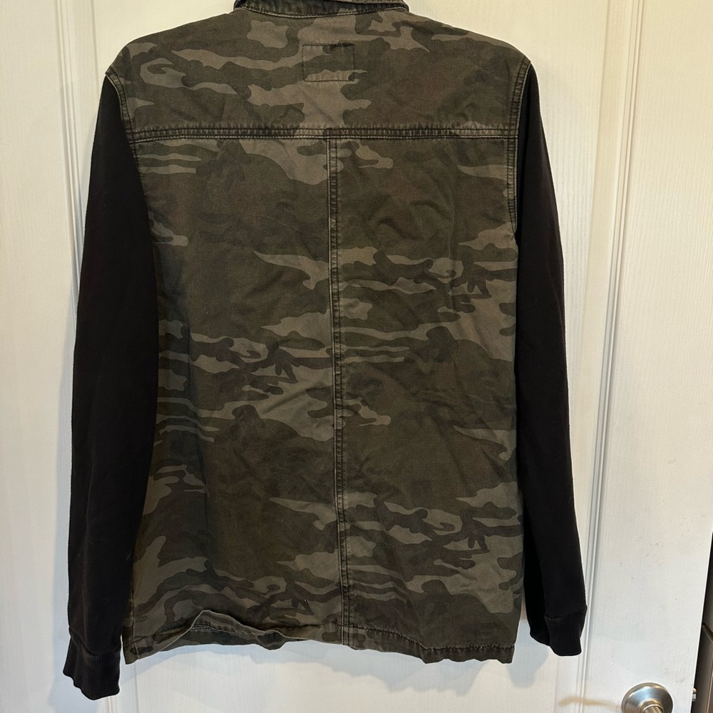 Xxx Rude Camo Jacket With Fleece Sleeves. Size Small View 4